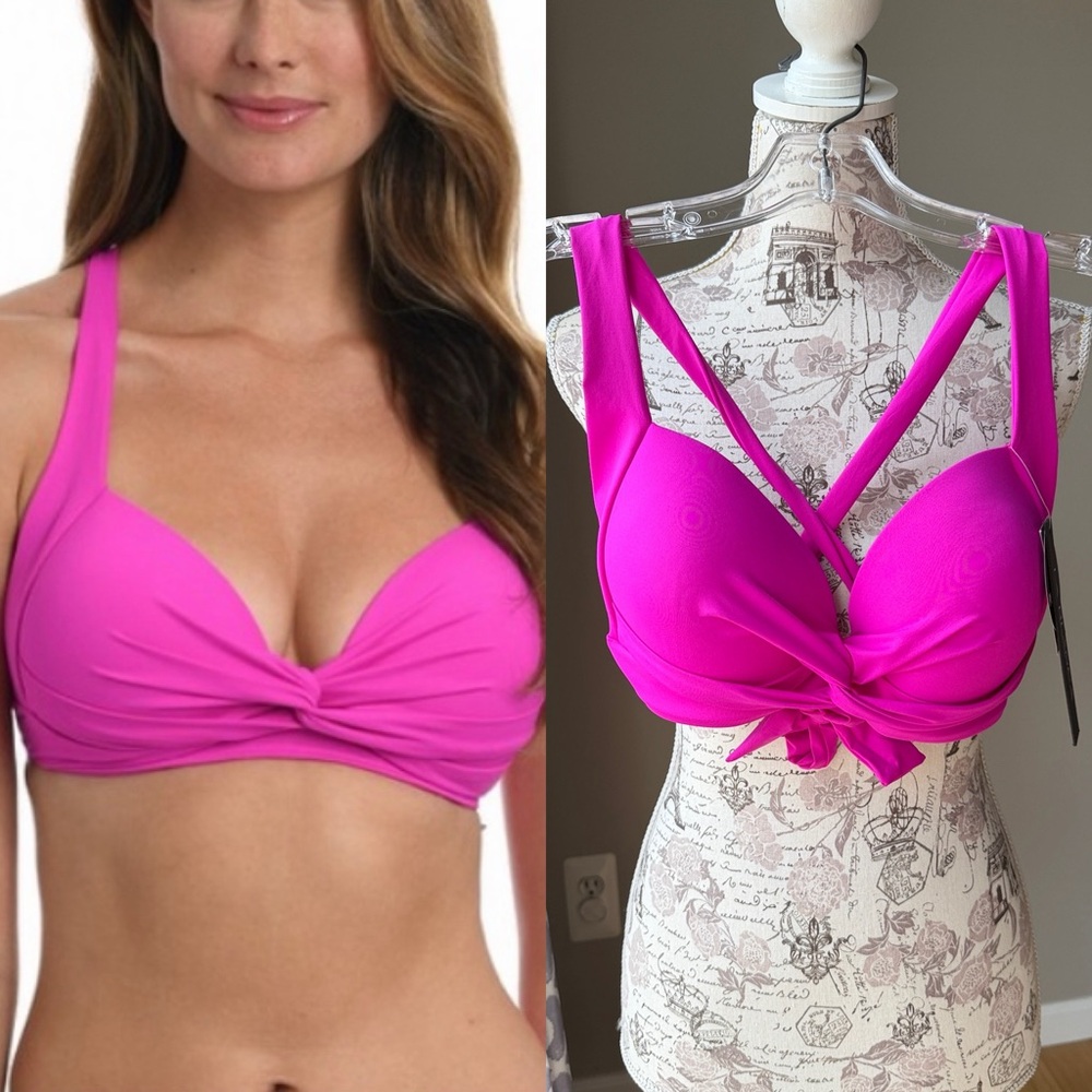 La Blanca Island Goddess Push Up Swim Top